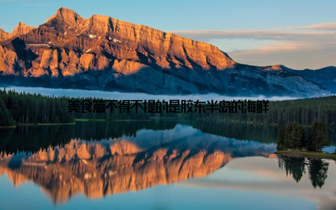 美食篇不得不提的是胶东半岛的海鲜