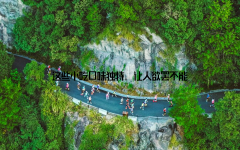 这些小吃口味独特, 让人欲罢不能